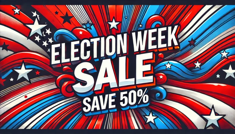 election week sale 50% off